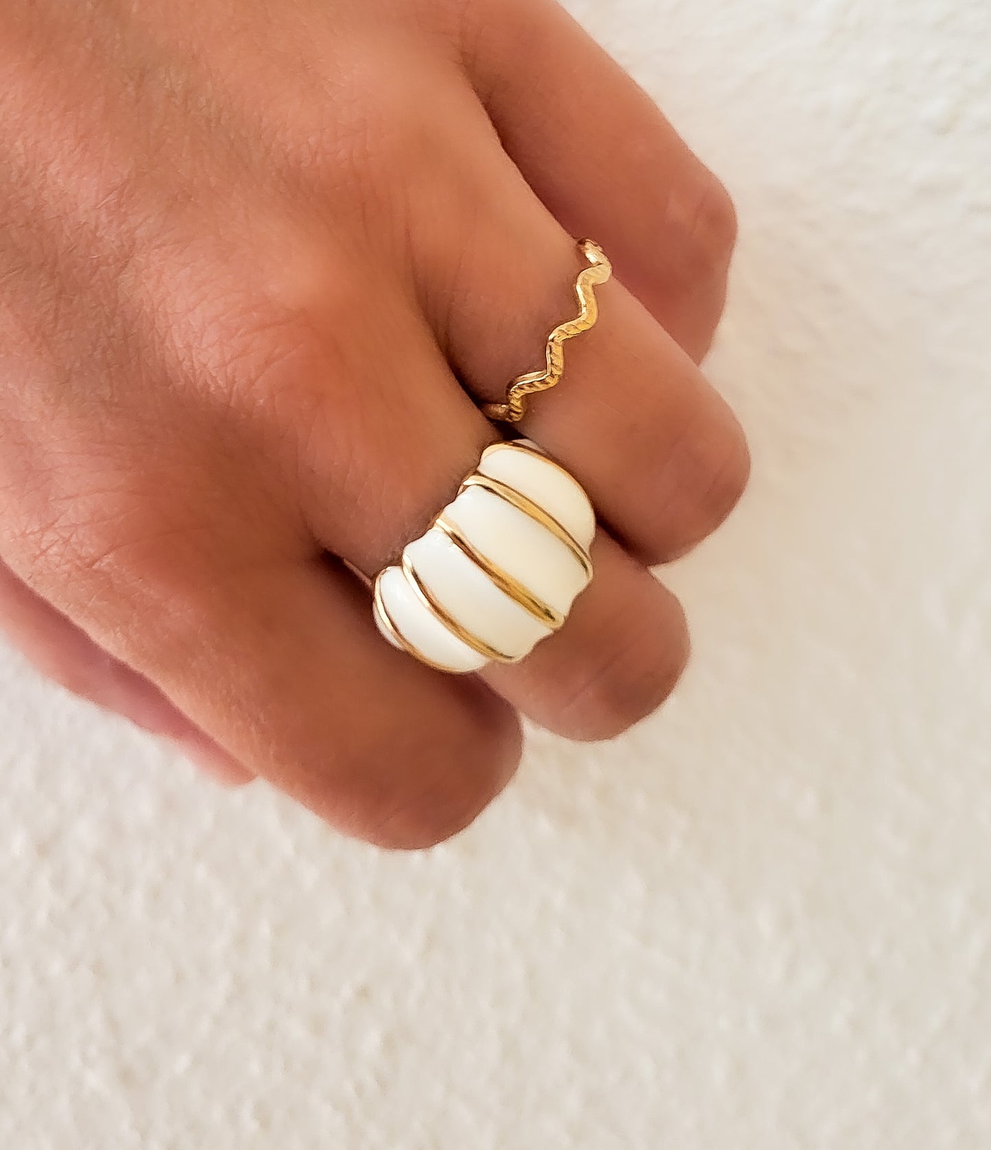 Bague Bonnie blanche